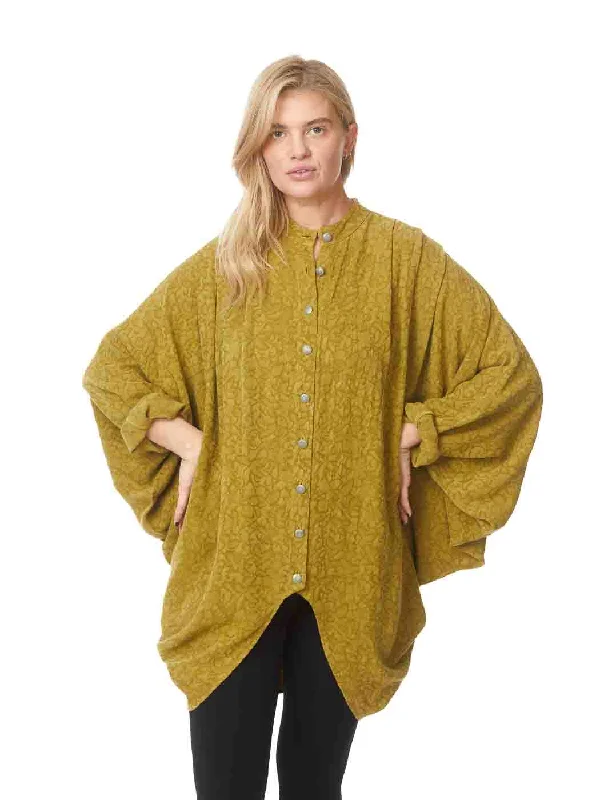 Tianello TENCEL™ "VINE" Jacquard "Monarch" Jacket-One Size Fits All Rayon Jacket Velvet Jacket Corduroy Jacket