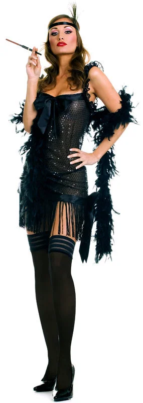 Sequined Flapper Dress with Bows Costume - Clearance Tunics Timeless classic