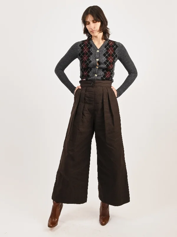 Black Coxsone Pant High-Waist Trousers