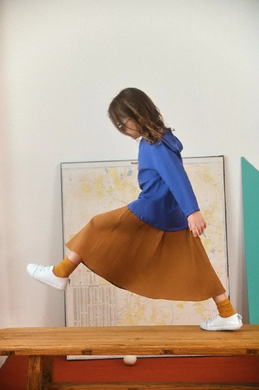 The Champions Cheers Skirt - Burnt Caramel velvet skirt plush