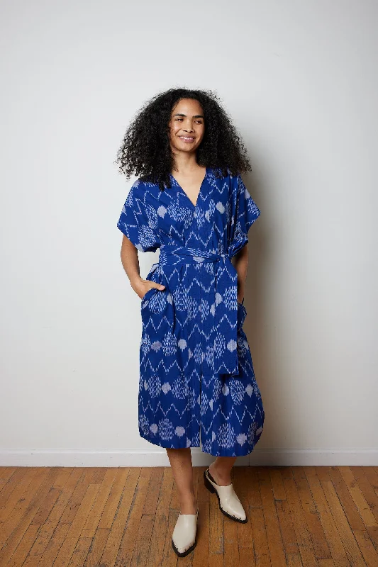 NAYA KAFTAN DRESS | OCEAN IKAT Tunics Fall fleece