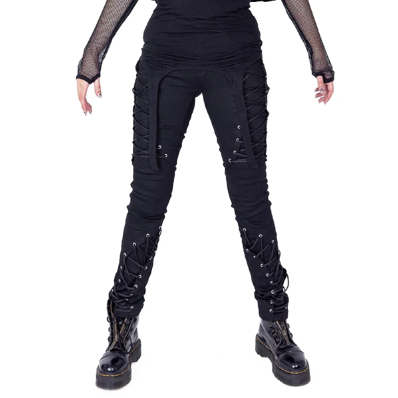 ZAYLA PANTS - BLACK Warm Wool Trousers