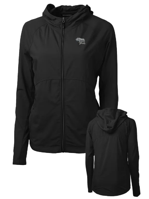 Torrey Pines Women's Adapt Eco Knit Hooded Hybrid Full Zip Jacket Wool Fabric Cashmere Fabric Tweed Fabric