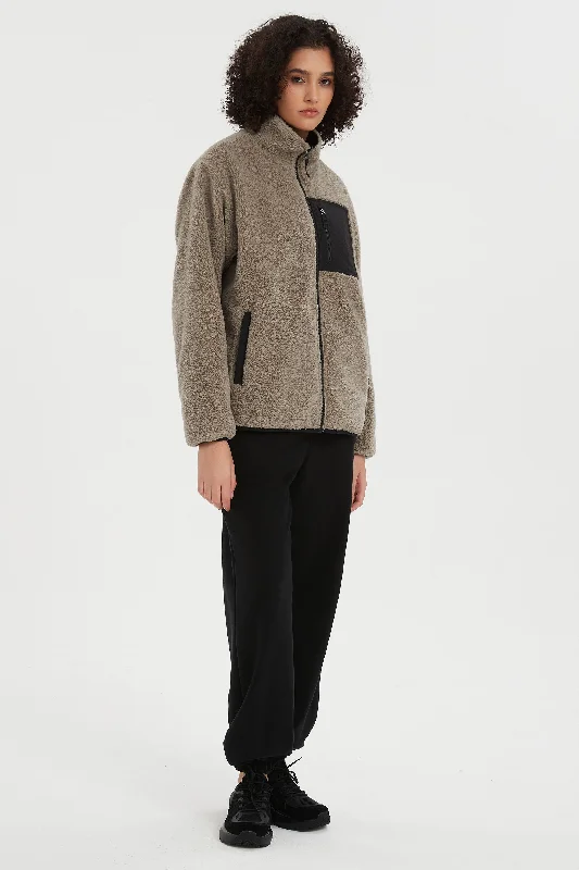 Reversible Fleece Jackets Full Zip Long Sleeve Rayon Jacket Velvet Jacket Corduroy Jacket