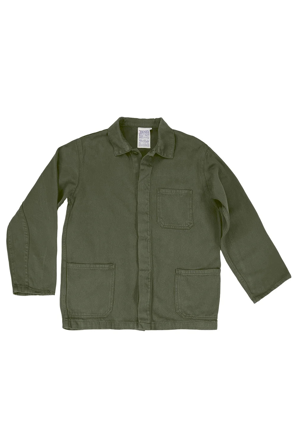 Olive Green Olympic Jacket Welt Pockets Slit Pockets Flap Pockets