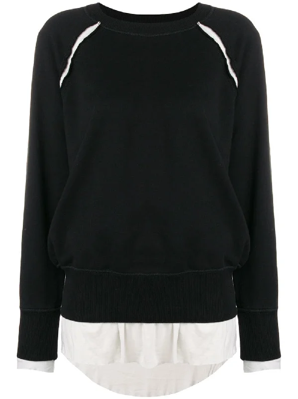 double layer sweatshirt Hoodie with Thumb Holes Functional Cozy