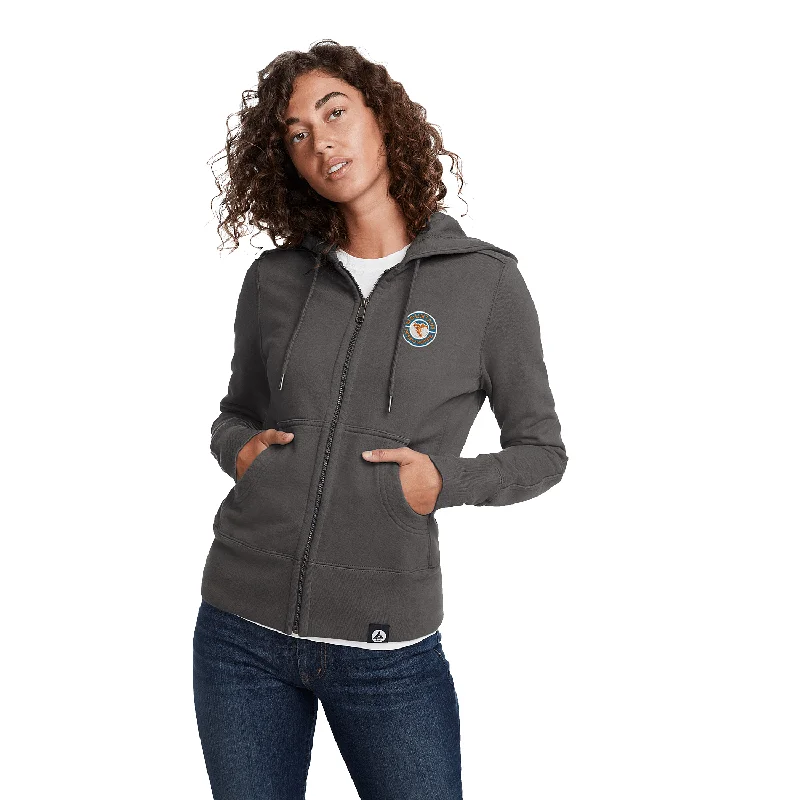 American Giant - Women's Classic Full Zip Hoodie Hoodie with Set-In Sleeves Structured Classic