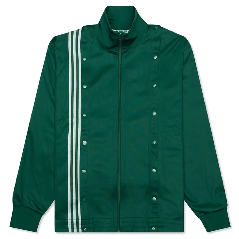 Adidas Originals x Ivy Park 4All Track Jacket - Dark Green Collared Jacket Crew Neck Jacket Turtle Neck Jacket