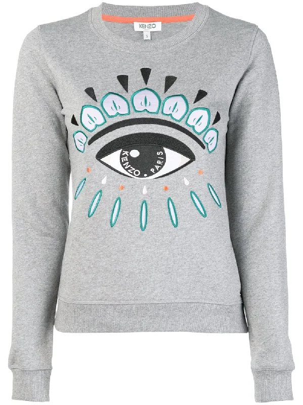 Eye sweatshirt Hoodie with Lace Feminine Delicate