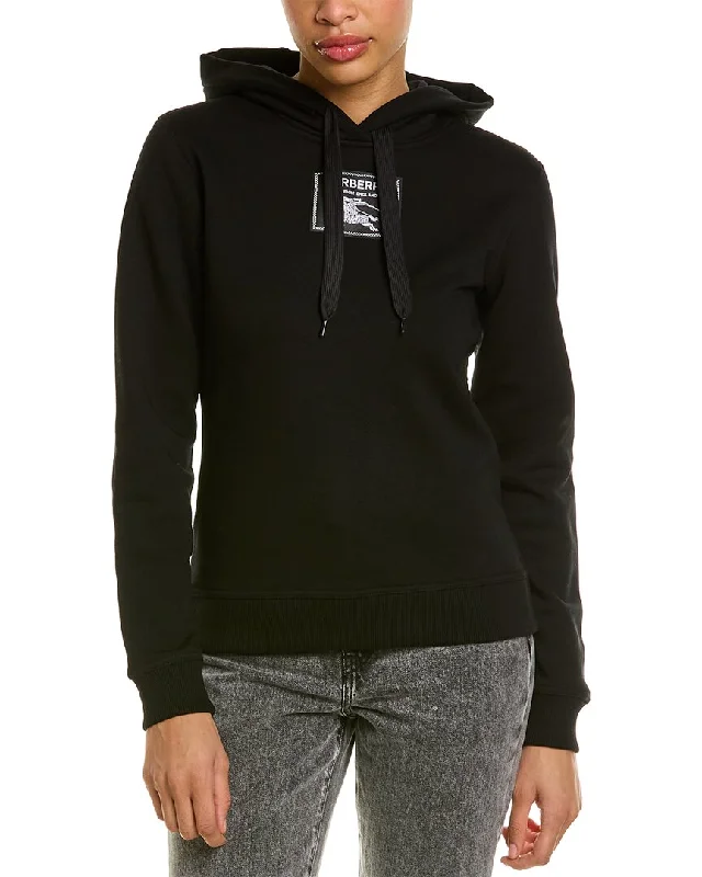 Burberry Prorsum Label Hoodie Hoodie with Hem Fringe Bohemian Relaxed