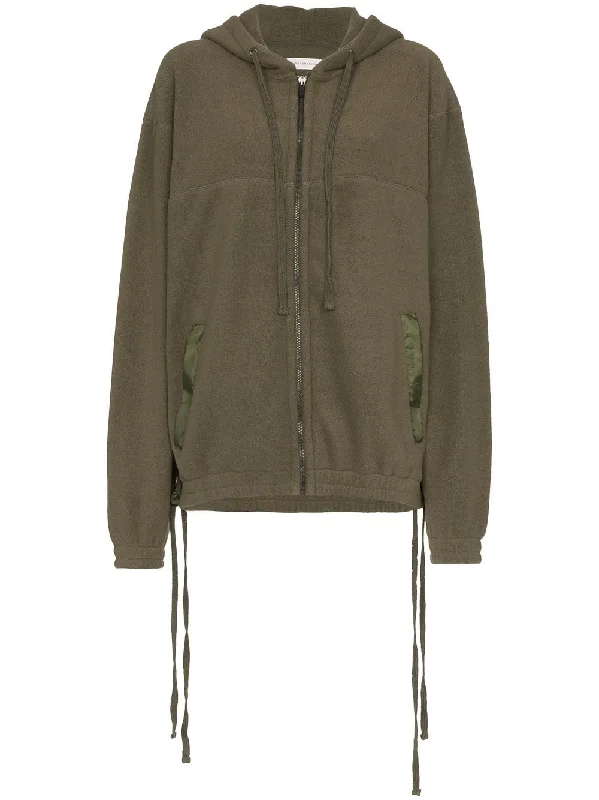 long sleeve oversized zipped hoodie Hoodie with Pattern Geometric Abstract