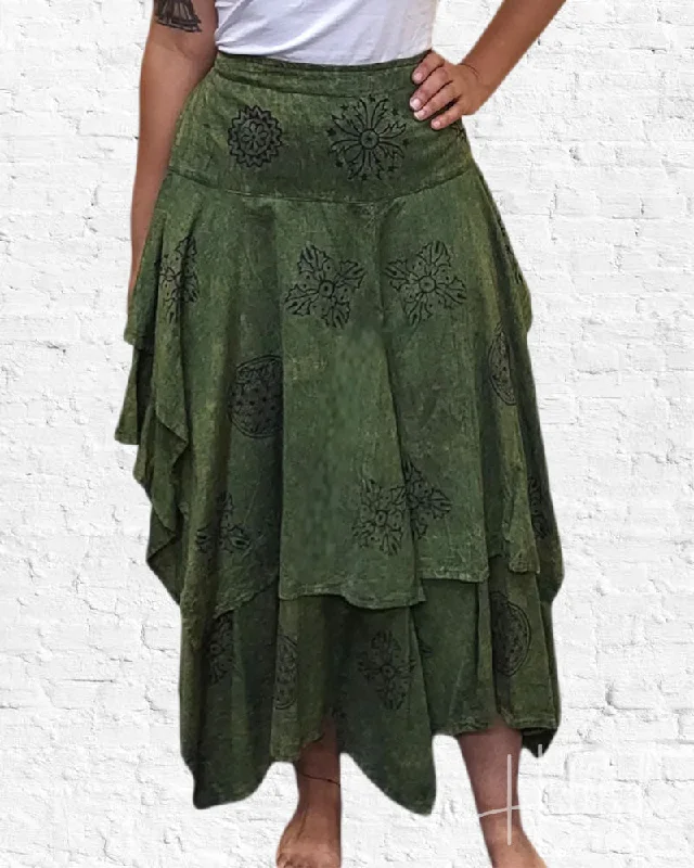 Green Shasta Skirt lace skirt elegant