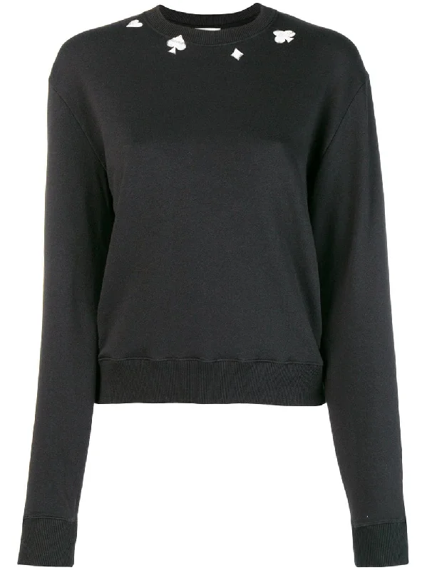 card suit sweatshirt Hoodie with Patch Decorative Personalized
