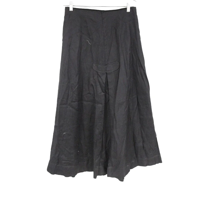Antique Victorian 1890s Black Fine Wool Skirt Steampunk S/M John Wanamaker Goth lace skirt romantic