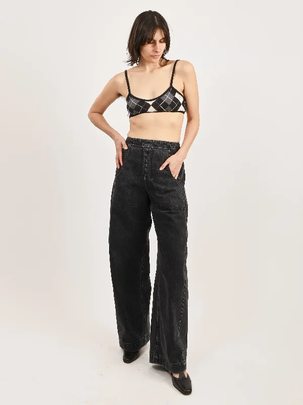 Black Tany Pant Classic Straight Pants