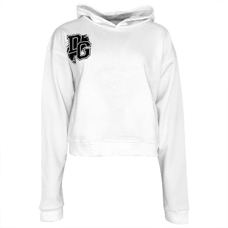 Citys Hoodie Weiß Hoodie with Pattern Geometric Abstract