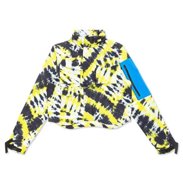Nike x Off-White Women's NRG As Jacket #27 AOP - Volt Belted Jacket Elasticated Jacket Padded Jacket