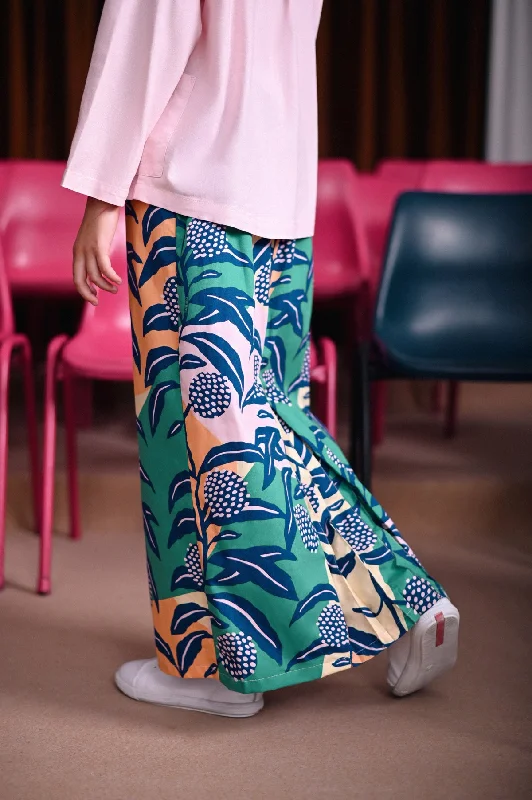 The Dulu Kita Fan Pleats Skirt - Dandelions pencil skirt chic