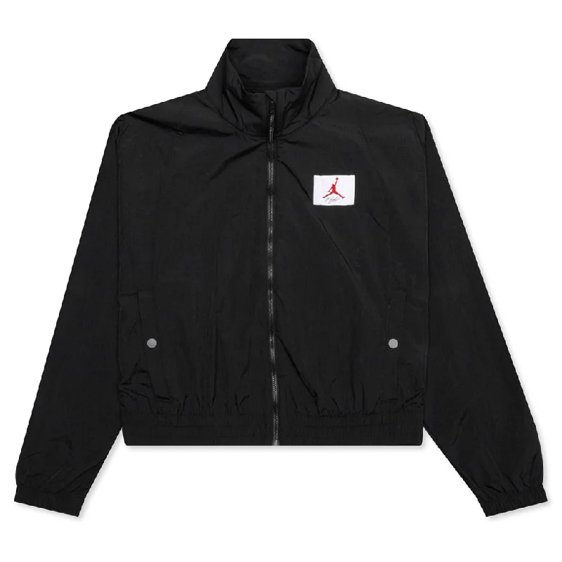 Women's Woven Jacket - Black/Black Wool Jacket Cashmere Jacket Tweed Jacket