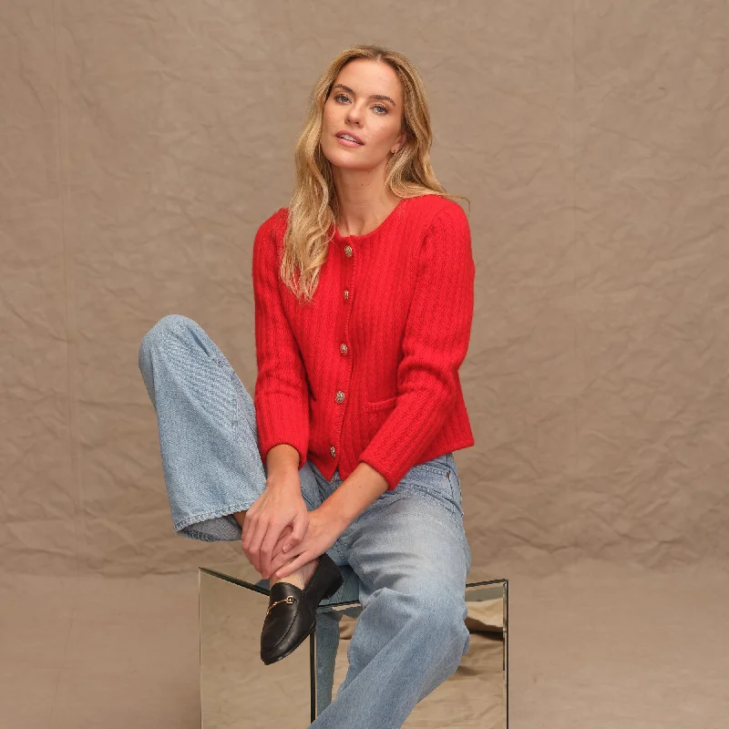 Textured Lady Jacket Tailored Jacket Straight Jacket A-Line Jacket
