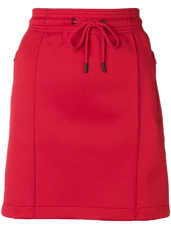 high waisted track skirt chiffon skirt airy