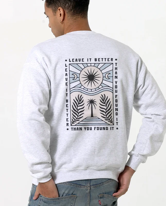 Leave it Better Unisex Sweatshirt Hoodie Crop Top Short Trendy