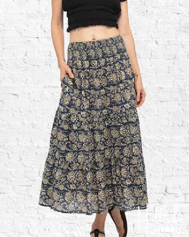 Blue Raja Organic Cotton Ariel Skirt silk skirt smooth
