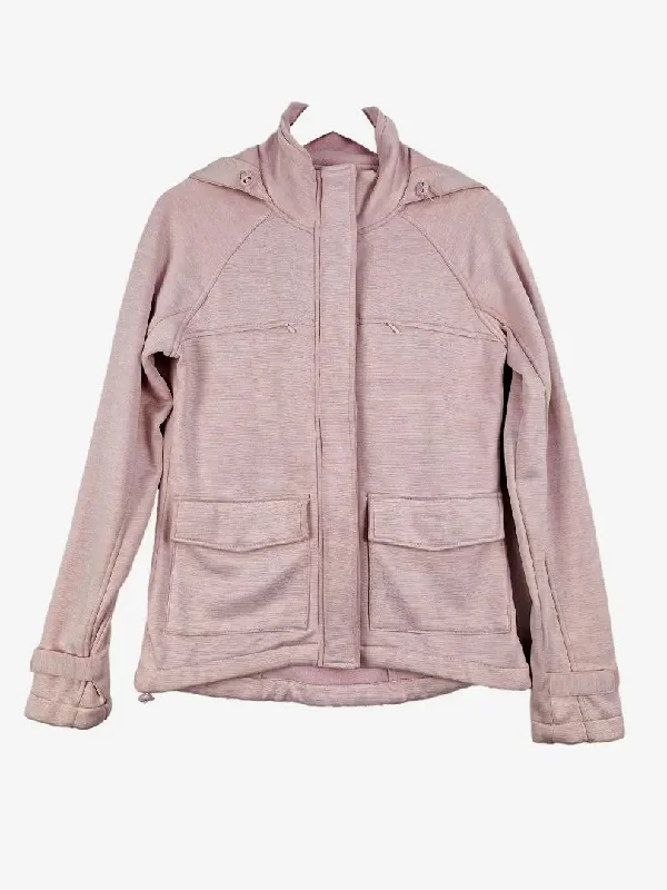 Lorna Jane Strawberry Pink Utility Exercise Jacket Size XS Bomber Jacket Anorak Windbreaker