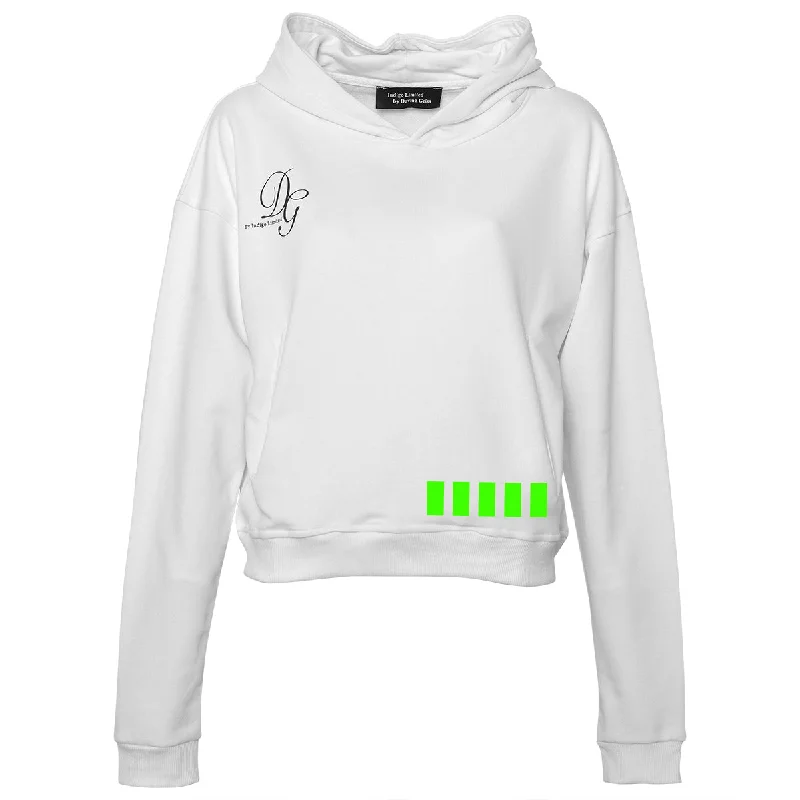 Jetsetter Hoodie Weiß Paris-LA Hoodie with Camouflage Military Edgy