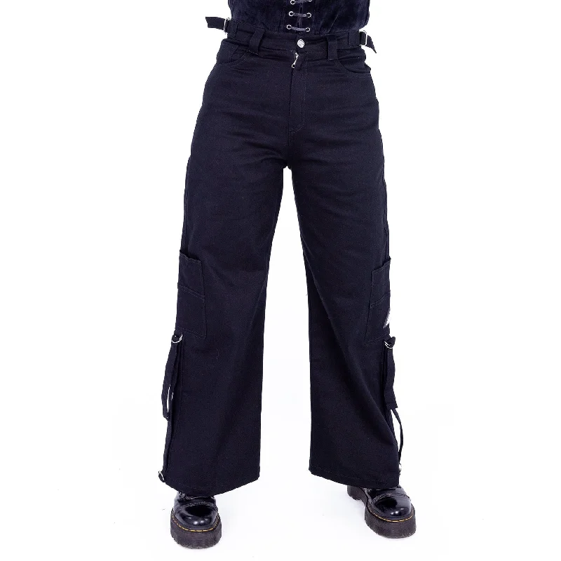 JETTA PANTS - BLACK Classic Bootcut Trousers