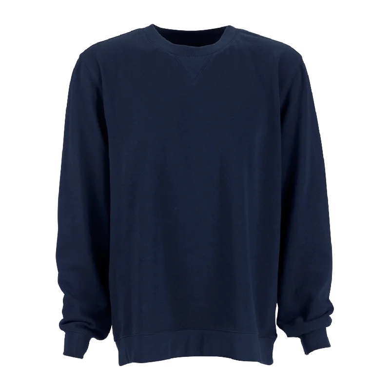 Premium Crewneck Sweatshirt Hoodie with Side Slits Relaxed Casual