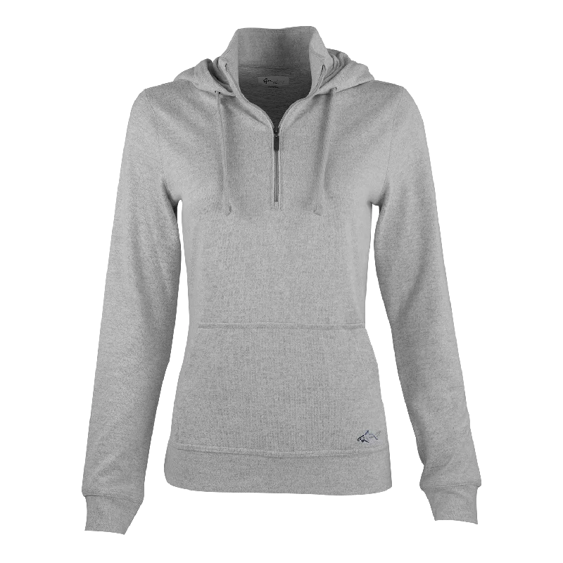 Greg Norman - Women's Lab 1/4-Zip Hoodie Hoodie with Contrast Stitching Detailed Premium