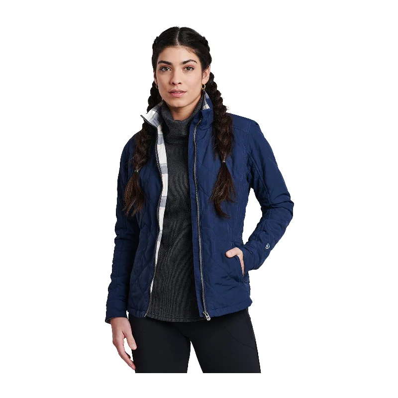 Kuhl Stunnr Insulated Jacket (Women) - Indigo Hoodie Zip-Up Jacket Button-Up Jacket