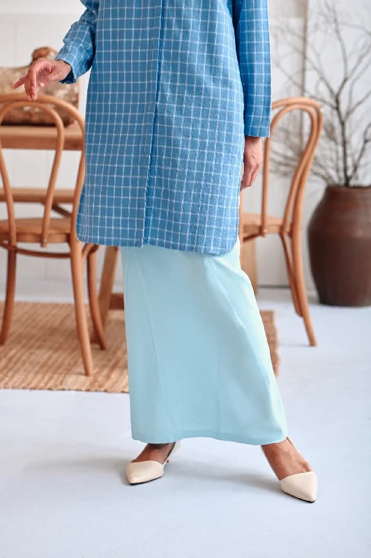 The Rehati Women Modest Glory Skirt - Light Blue cashmere skirt soft