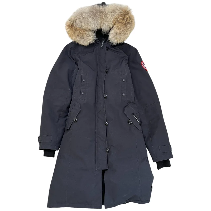 Women's Kensington Down Jacket Black Size M Zip Front Button Front Snap Front