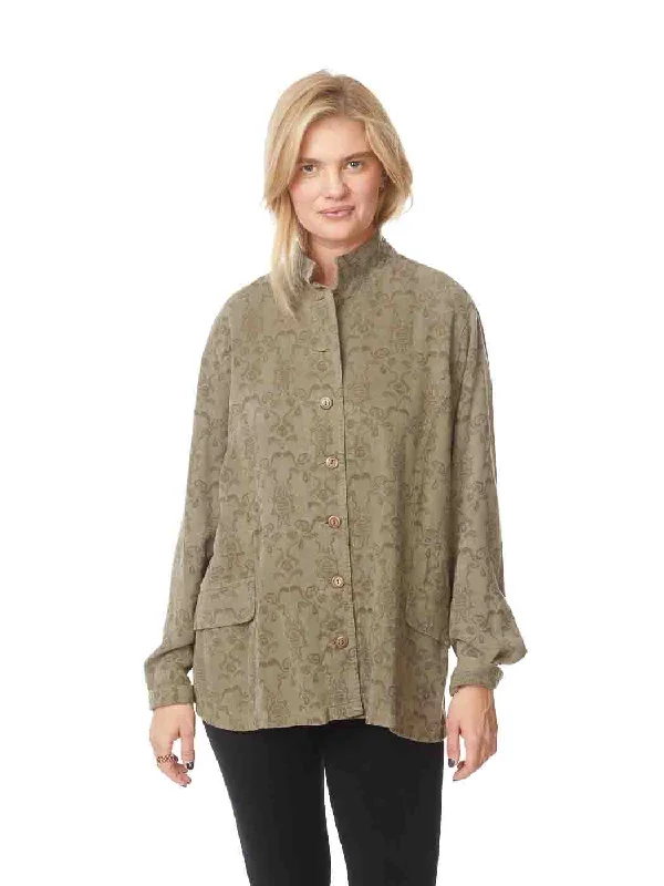 Tianello TENCEL™  "Anorak" Jacket-Moss Chenille Jacket Brocade Jacket Lace Jacket