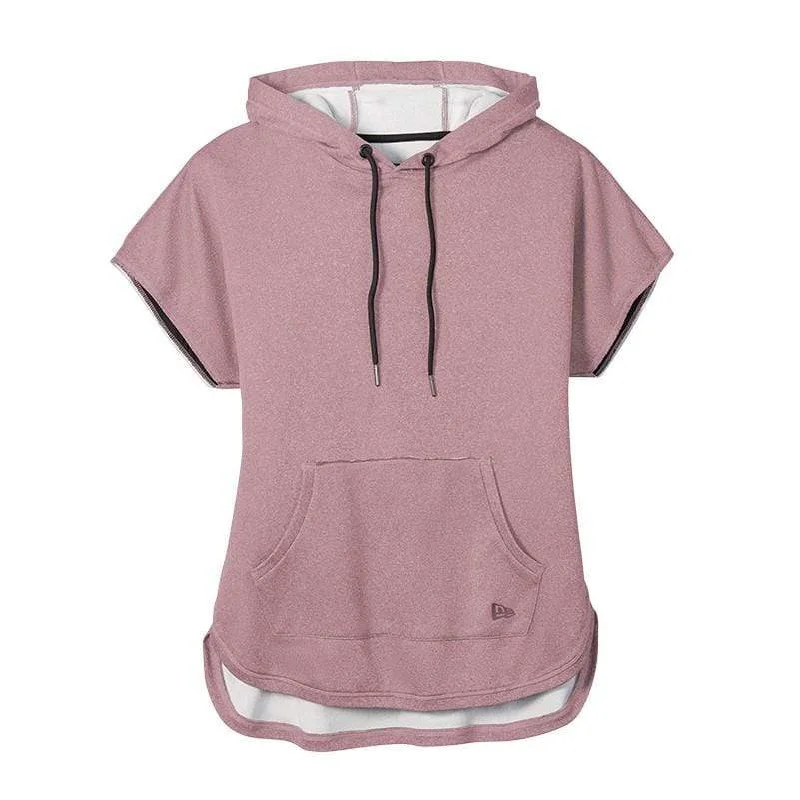 New Era - Women's Performance Terry Short Sleeve Hoodie Hoodie with Stripes Bold Sporty