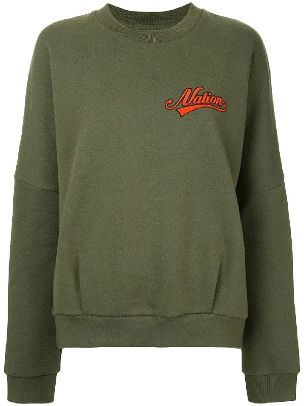 Remainder sweatshirt Hoodie with Mock Neck Collared Structured