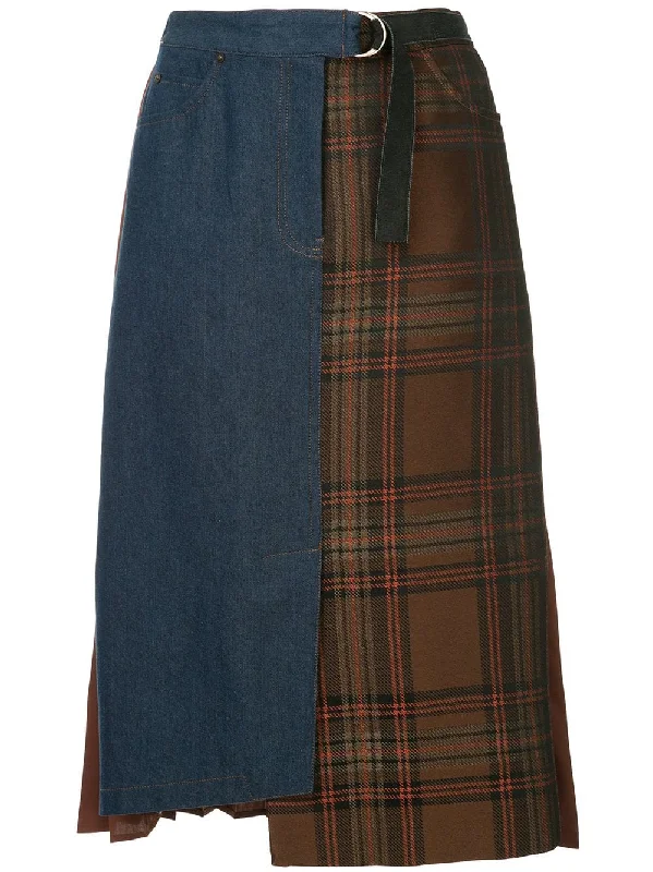 asymmetric printed skirt lace skirt intricate