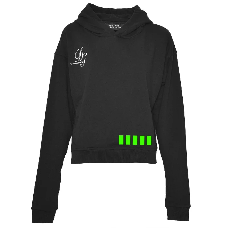 Jetsetter Hoodie Schwarz Paris-LA Hoodie with Drawcord Adjustable Secure