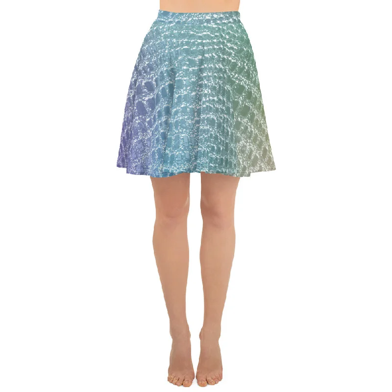 Mermaid print skirt for women’s wool skirt sturdy