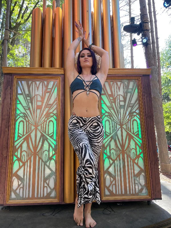 Zebra Pant Slim-Fit Leggings
