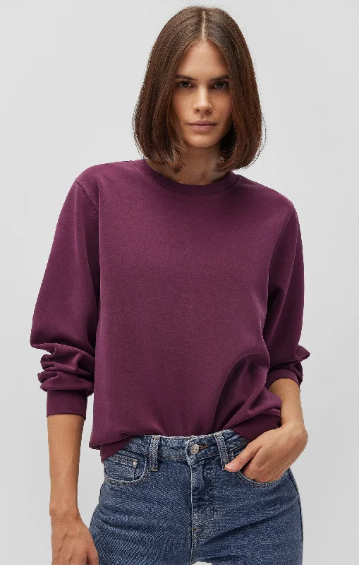 SWEATSHIRT IN SASSAFRAS Hoodie with Monochrome Minimalist Simple
