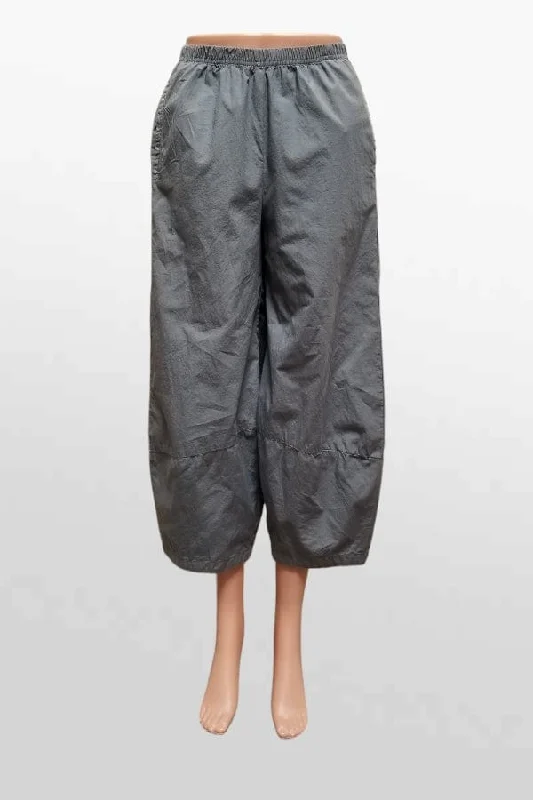 Organic Poplin Lantern Pants Cozy Fitted Pants