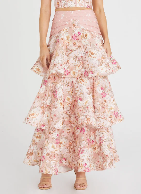 Jasmine Florence Maxi Skirt linen skirt relaxed