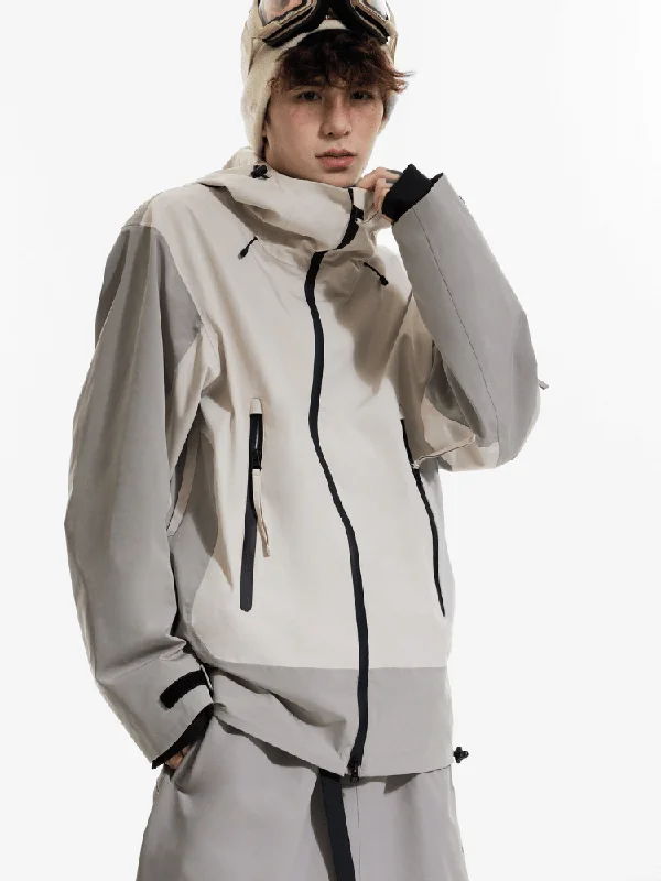 Molocoster 3L City Tech Snow Jacket - Unisex Satin Jacket Silk Jacket Chiffon Jacket