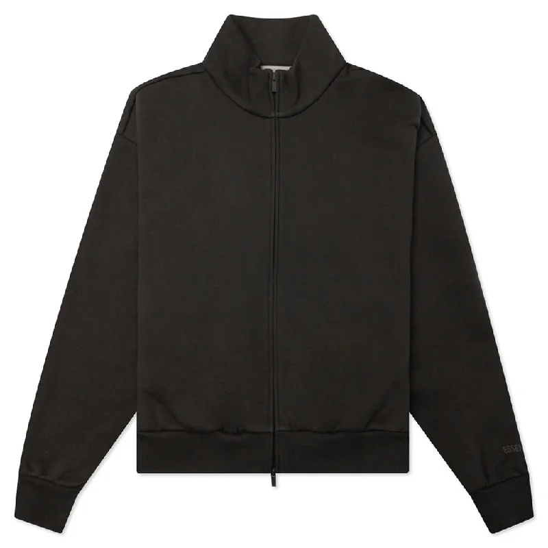 Women's Fullzip Jacket - Off Black Chenille Jacket Brocade Jacket Lace Jacket