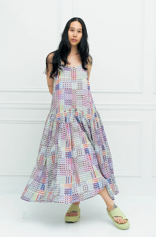 LEILA DRESS | DAY RUBIX PRINT Tunics Luxurious premium