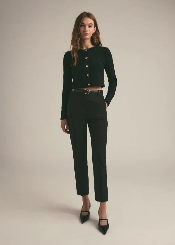 Favorite Daughter Cigarette Pant- Black Trendy Palazzo Pants