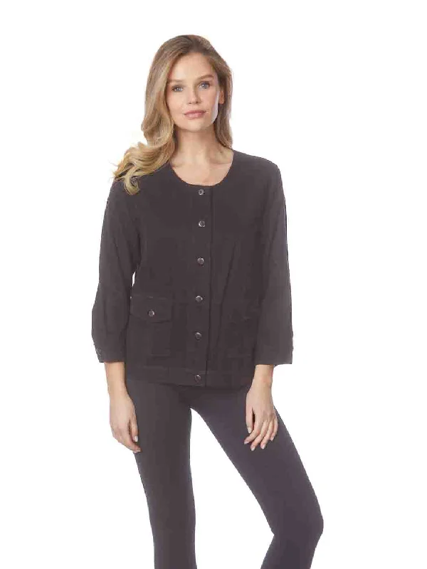 Tianello TENCEL™ "Gadon" Jacket with Front Pockets Knit Jacket Woven Jacket Fleece Jacket